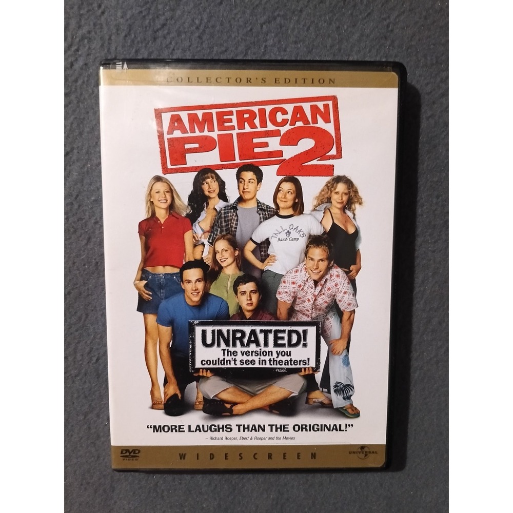 American Pie 2 DVD 2002 Unrated Collector's Edition Comedy Cast